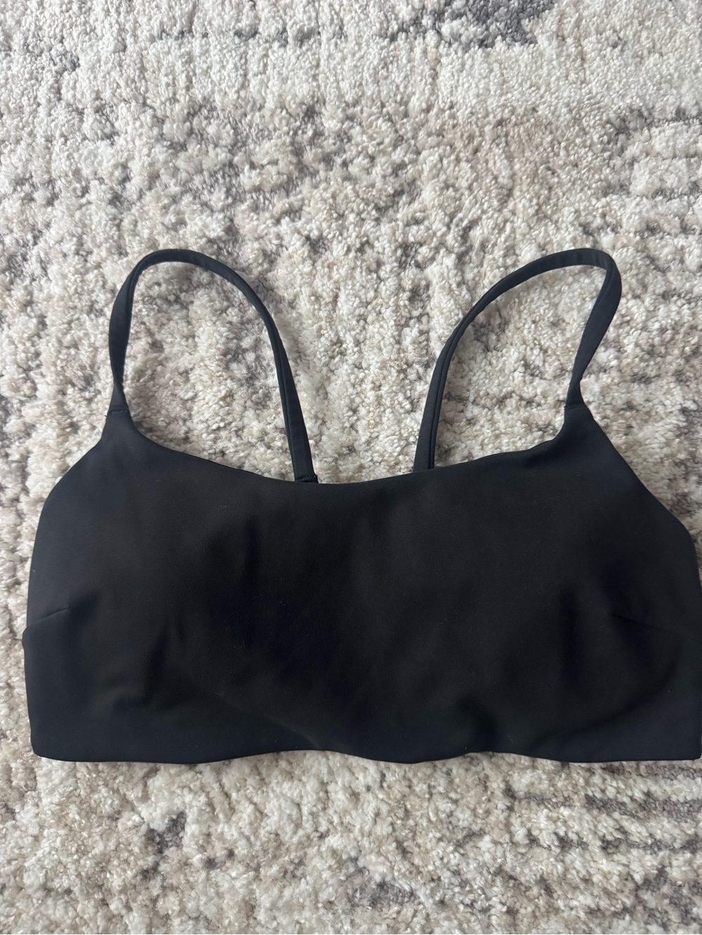 Lululemon Wunder Trian Black Sports Bra